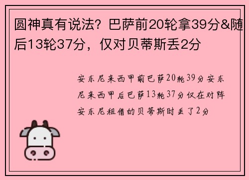圆神真有说法？巴萨前20轮拿39分&随后13轮37分，仅对贝蒂斯丢2分